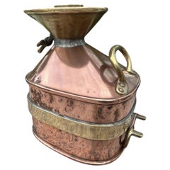 Rare Antique Chekpump US Gallon Copper Brass Petrol Oil Measure Automobilia