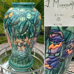 Rare 1992 Moorcroft Sally Tuffin Rain Forest Vase Ltd Ed 26/150 Signed