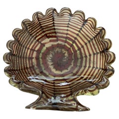Murano Barovier & Toso-Attributed Zebrati Gold-Inclusion Centrepiece Bowl, 60s