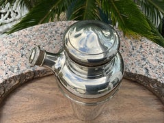 Vintage 1930s William Suckling & Son Silver Plate Cocktail Shaker 9"