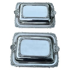 Ca. 1880-1893 Pair Goldsmiths & Silversmiths Co. “Regents Plate” Entrée Dishes