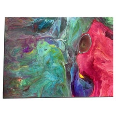 Original Amy Mattey Abstract Resin Artwork Contemporary Painting