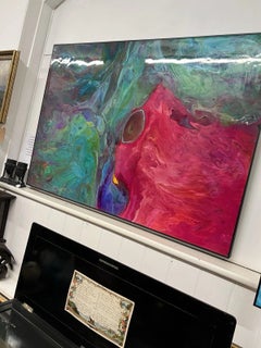 Original Amy Mattey Abstract Resin Artwork Contemporary Painting