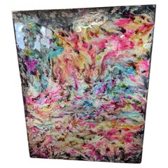 Large Original Acrylic Glazed Abstract Painting, Contemporary