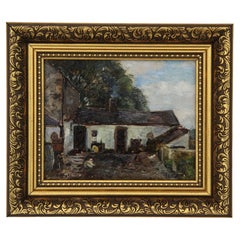 Herbert Royle (1870–1958) Original 1922 Welsh Cottage Landscape Oil Painting