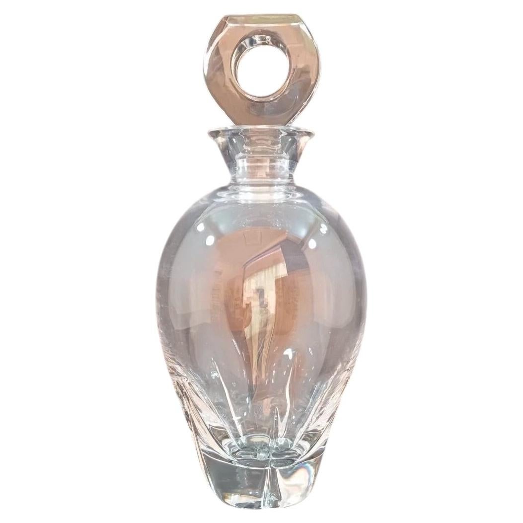 Lalique “Highlands” French Crystal Decanter with Stopper, Designed 1952 For Sale