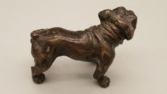 Austrian Cold-Painted Bronze Boxer Dog Sculpture, Early 20th Century