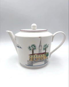 Richard Ginori “Acquarelli” Italian Porcelain Tea Set, Three Pieces