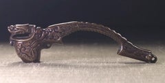 Japanese Meiji Bronze Dragon Yatate Portable Writing Set, Late 19th Century