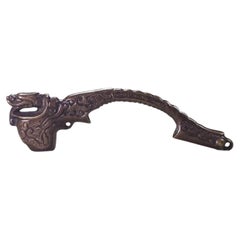 Japanese Meiji Bronze Dragon Yatate Portable Writing Set, Late 19th Century