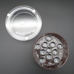 Lalique ‘Roger’ Art Deco Bronze Crystal Powder Box, Design First Issued 1926