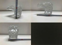 Lalique French Crystal Tête d’Aigle Eagle Head Car Mascot Paperweight