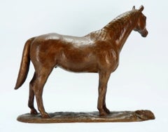 Kiyoshi Nakagawa Japanese Showa Bronze Horse Sculpture, circa 1930s