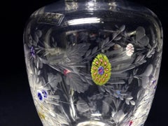 Saint-Louis ‘Botticelli’ Millefiori Crystal Decanter, France, 1992