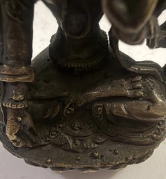 Mid-20th Century Tibetan Bronze White Tara Buddhist Statue