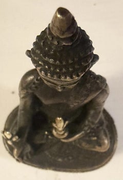 Mid-20th Century Tibetan Bronze Medicine Buddha Bhaisajyaguru Statue