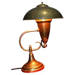 Erik Tidstrand Swedish Art Deco Bronze Desk Lamp for Nordiska Kompaniet, 1930s