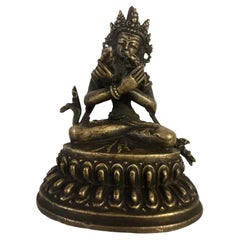 Mid-20th Century Tibetan Bronze Vajradhara Yab-Yum Tantric Buddhist Statue