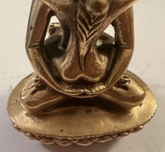 Mid-20th CTibetan Gilt Bronze Samantabhadra and Samantabhadri Yab-Yum Statue