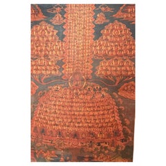 Mid-19thC Tibetan Gelugpa Refuge Tree Thangka of Je Tsongkhapa, Ganden Monastery