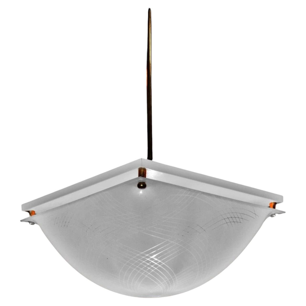 Elio Martinelli for Martinelli Luce Bolla Perspex Pendant Lamp, circa 1970