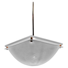 Suspension « Bolla » en Perspex, conçue par Elio Martinelli pour Martinelli Luce, vers 1970