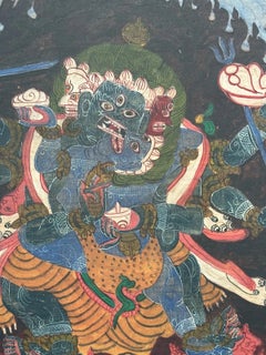 Early 17th C Tibetan Kalachakra Hand-Painted Thangka, Jokhang Temple