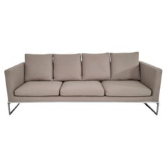 B&B Italia Tight Sofa by Antonio Citterio in Stone Bouclé Upholstery