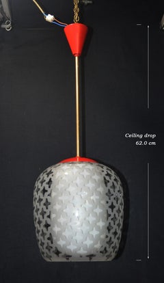 Rare Mid-Century Cora Pendant Lamp by Wilhelm Wagenfeld for Peill & Putzler