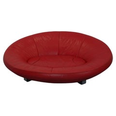 De Sede DS-152 Lounge-Sofa aus edlem, klassisch rotem Leder