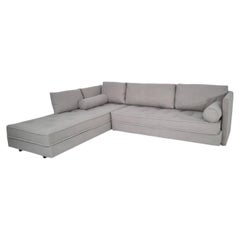 Ligne Roset Nomade Grande L-Shaped Sofa in Soft Grey Bouclé