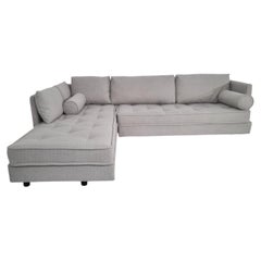 Ligne Roset Nomade Grande L-Shaped Sofa in Soft Grey Bouclé