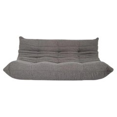 Ligne Roset Togo 3-Seater Sofa in Luxurious Grey Bouclé