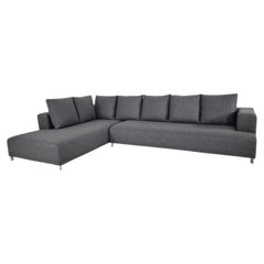 Ligne Roset Opium Grande L/R Sofa in Luxurious Grey Wool