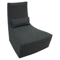 Pair of Ligne Roset Neo Chairs in Elegant Charcoal Wool