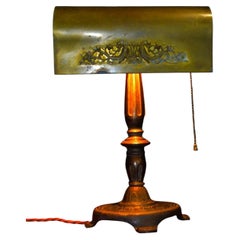 S. Robert Schwartz & Bro. American Art Deco Adjustable Banker’s Desk Lamp