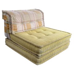 Roche Bobois Mahjong Kenzo Designer Lounge Chair in Yellow and Mustard