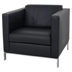 Walter Knoll Foster 500 Armchair by Norman Foster in Black Leather