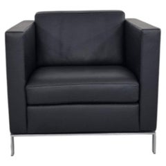 Walter Knoll Foster 500 Armchair by Norman Foster in Black Leather