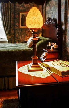 Edwardian Arts & Crafts Bronze Corinthian Table Lamp, circa 1910