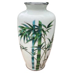 Japanese Meiji Musen Cloisonné Bamboo Vase, Attributed Ando Jubei, circa 1900