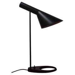 Arne Jacobsen for Louis Poulsen Black AJ Table Lamp, Denmark, 1960s