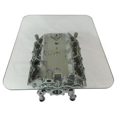 Ferrari V8 Engine Block Coffee Table, Iconic Automotive Design