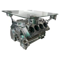 Rolls-Royce 6.75L V8 Engine Block Coffee Table Sculpture Collector’s Piece