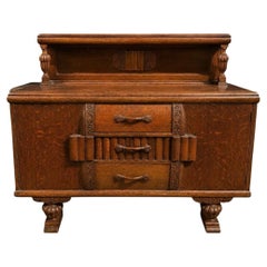 1930s Art Deco Solid Oak Sideboard with Original Cavendish Furniture Provenance