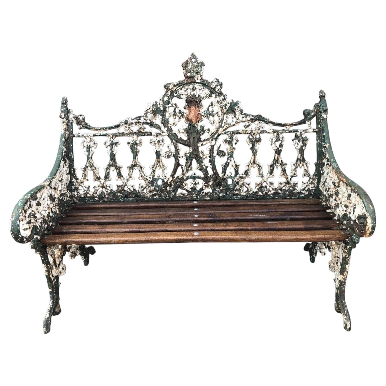 Why is cast iron used for benches?