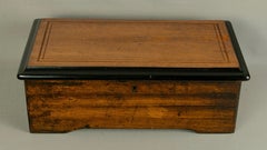 Antique Swiss Four-Air Mandoline Music Box with Zither Attachment, circa 1890