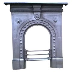 Victorian Cast Iron Arched Combination Fireplace, circa 1880