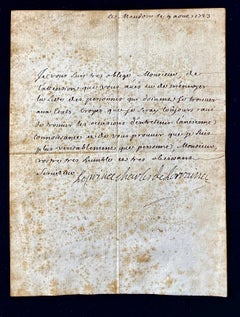 Royal Autographs Charles XIV John of Sweden & Prince of Lorraine Letters