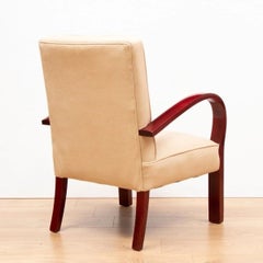 Pair of French Art Deco Bentwood Armchairs, circa 1930
